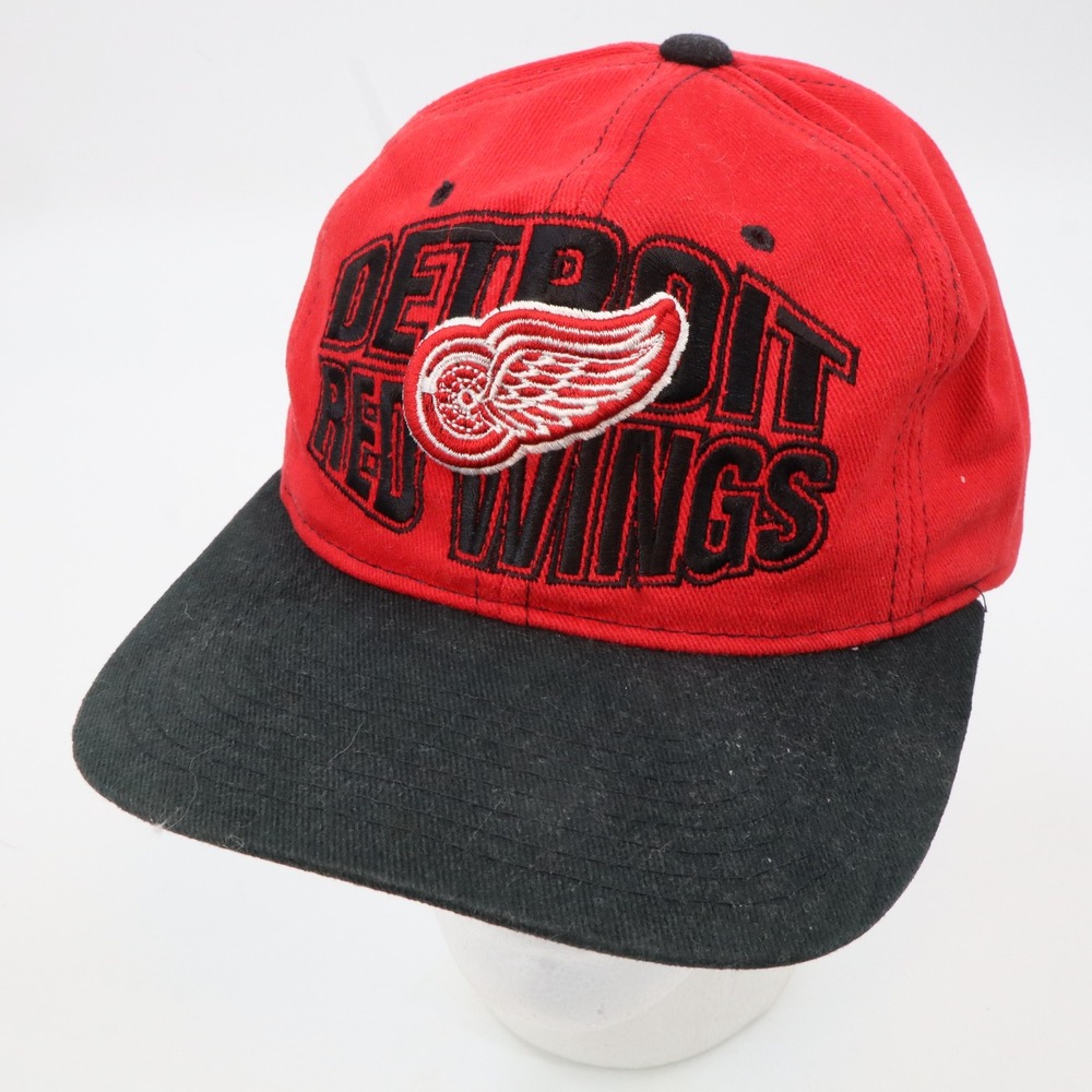 Detroit Red Wings Starter Hat Mens‎ OSFA Red Black Vintage NHL Snapback Cap